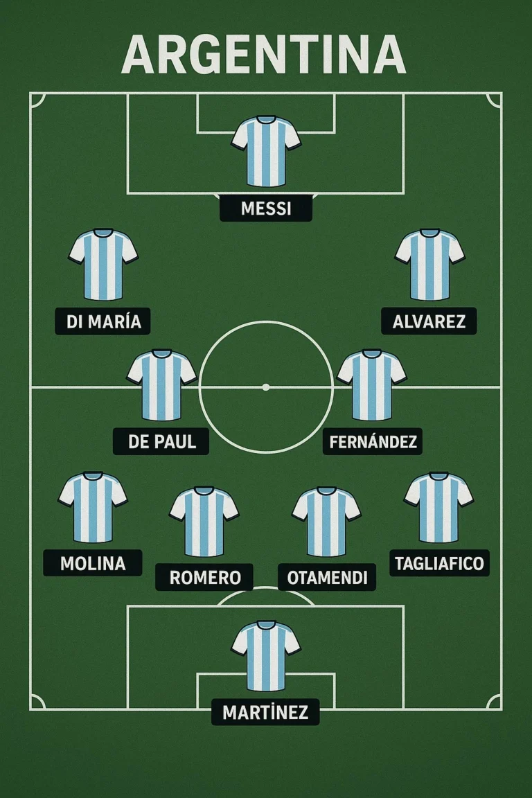 Argentina football formation
