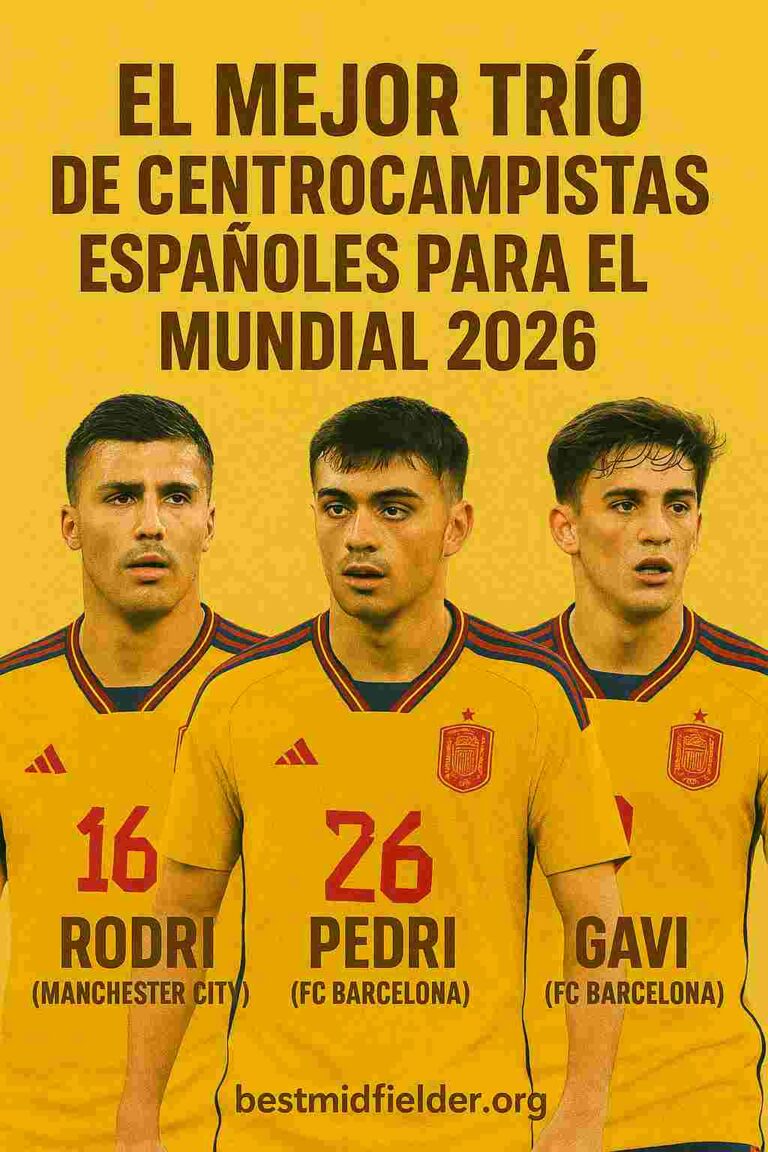 El mejor trío de centrocampistas españoles para el Mundial 2026